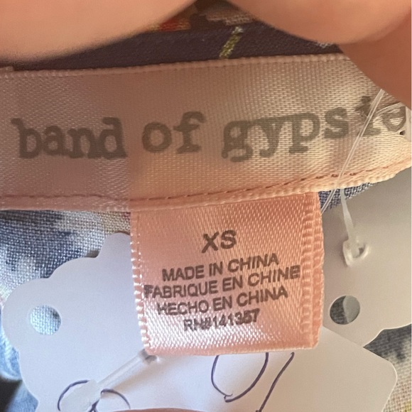 BAND OF GYPSIES Blue Daisy Sundress NWT - Picture 7 of 8